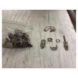 Bag of Misc Jewelry, Coins & other