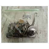 Bag of Misc Jewelry, Coins & other