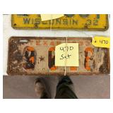 Texas 1933 License Plate