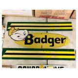Badger Metal Sign