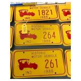 (3) IND Historic Motor Vehicle License Plates