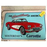 Corvette Tin Sign
