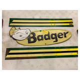 Badger Metal Sign