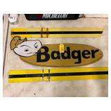 Badger Metal Sign