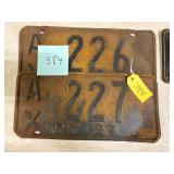 (2) NY License Plates