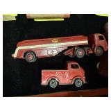 Metal Trucks & Gas Pump