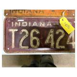 Indiana 1933 License Plate