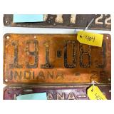 Indiana 1929 License Plate