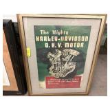 Harley Davidson OHV Motor Poster