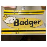 Badger Metal Sign