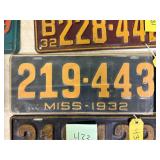 Miss-1932 License Plate