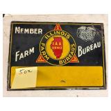 Illinois Farm Bureaus Metal Sign
