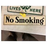 'No Smoking' Tin Sign