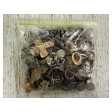 Bag of Misc Jewelry, Coins & other