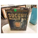 Socony Motor Oil Can