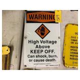 Warning High Voltage Sign