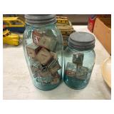 Ball Jars w/Toy Blocks