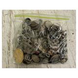 Bag of Misc Jewelry, Coins & other