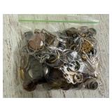 Bag of Misc Jewelry, Coins & other
