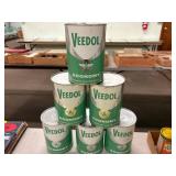 (6) Veedol Economy Oil Cans