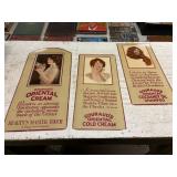 (3) Gouraud's Oriental Cream/Shampoo Cardboard