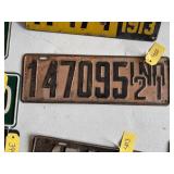 Indiana 1921 License Plate