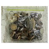 Bag of Misc Jewelry, Coins & other