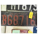 N.J. - 1933 License plate