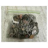Bag of Misc Jewelry, Coins & other
