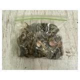 Bag of Misc Jewelry, Coins & other