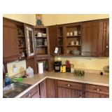 Corner of Kitchen. Contents. Dishware etc