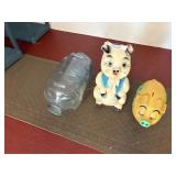 Glass Pig Jar & other Piggy Banks