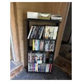 Shelf of DVDs