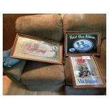 Miller Michigan & Pabst Blue Ribbon Mirrors