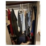 Closet of jackets & clothes