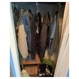 Closet of jackets & sweatshirts