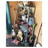 Shelf w/Garden Dï¿½cor & other