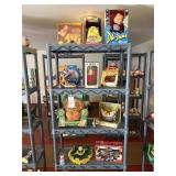 Shelf & Contents. Figures, Couch Potato etc