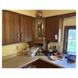 Corner of Kitchen. Contents. Glasses, Dï¿½cor etc