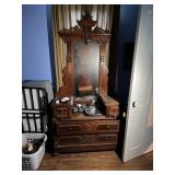 Victorian dresser & mirror