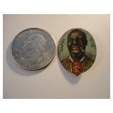 HAPPY NIG Tin Embossed Tobacco Tag Black Americana