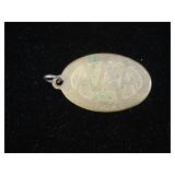 Vintage AAA Brass Triple A Key Fob Rochester NY