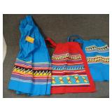 Lot of 3 Seminole Indian Tribe Skirt & Aprons