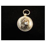 1909 Barber Half Dollar Repousse Liberty Pendant