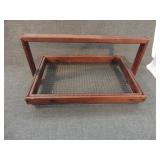 Vintage Folk Art Vegetable Harvest Basket