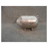 Vintage Leonard Silver Plated Pig Piggy Bank
