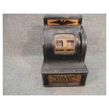 Vintage Uncle Sams Nickel Register Bank - Black