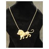 Vintage Park Lane Massive Lion Gold Chain Necklace