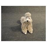 Vintage 1950's MCM Spaghetti Poodle Blue Figurine