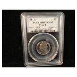 1981 S Jefferson Proof Nickel PCGS PR69DCAM